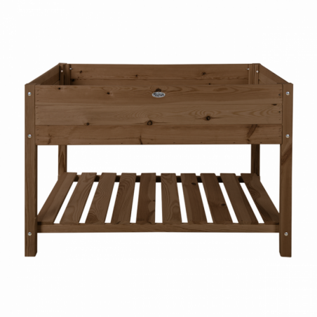 Carré potager en bois - 78,8 x 118,8 x 78 cm - Marron