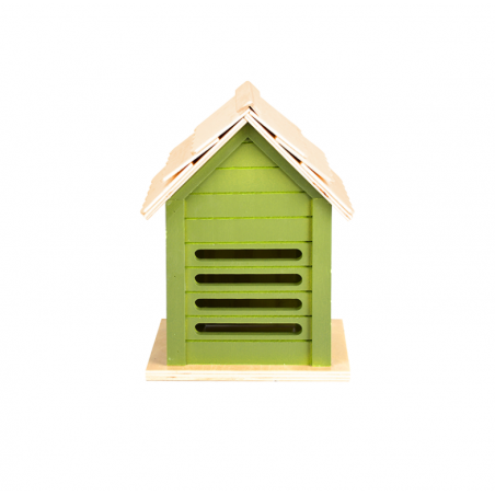 Abri pour coccinelles - L 14,3 x l 15,7 x H 21,2 cm - Vert