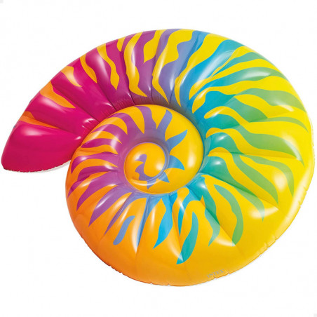 Ile gonflable géante Coquillage Intex - 1,75m x 1,40m - Multicolore