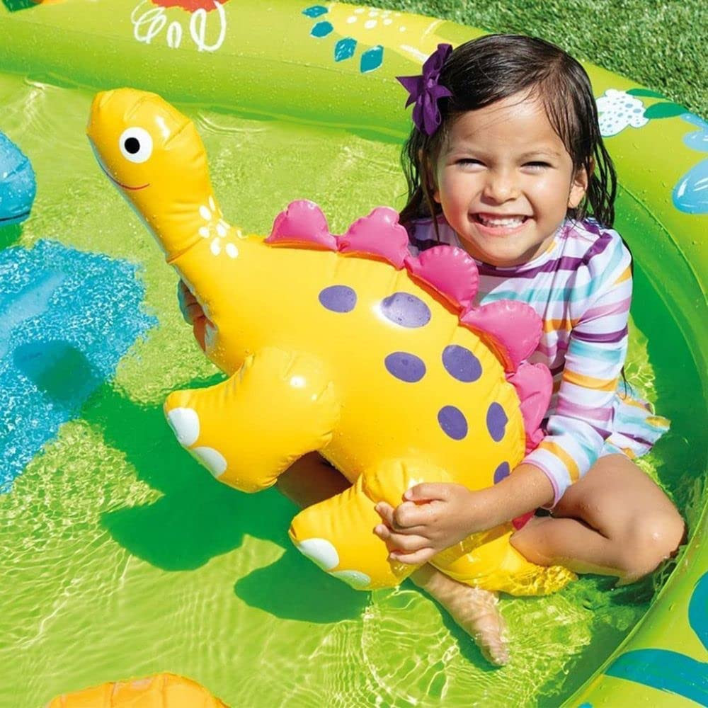 Piscine gonflable Enfant Aire De Jeux aquatique Dinosaure 246x193x110cm