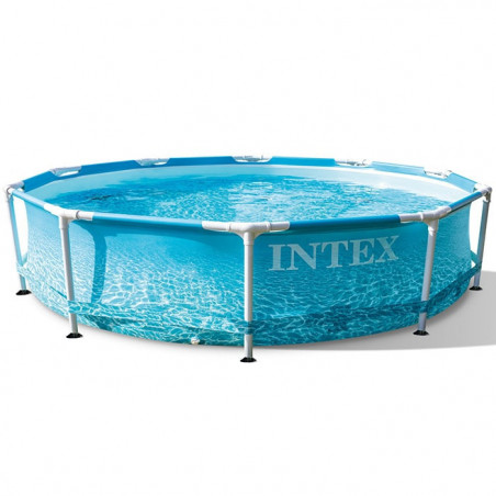 Piscine hors sol tubulaire D 3,05 m x H 76 cm - Intex - Décor Océan