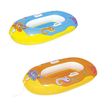 Bateau gonflable pour enfant 3 à 6 ans - Crabe Joyeux - 119 x 79 cm - Couleur aléatoire