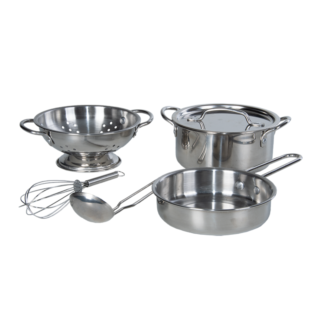 Set ustensile de cuisine dinette pour enfants en Inox - 6