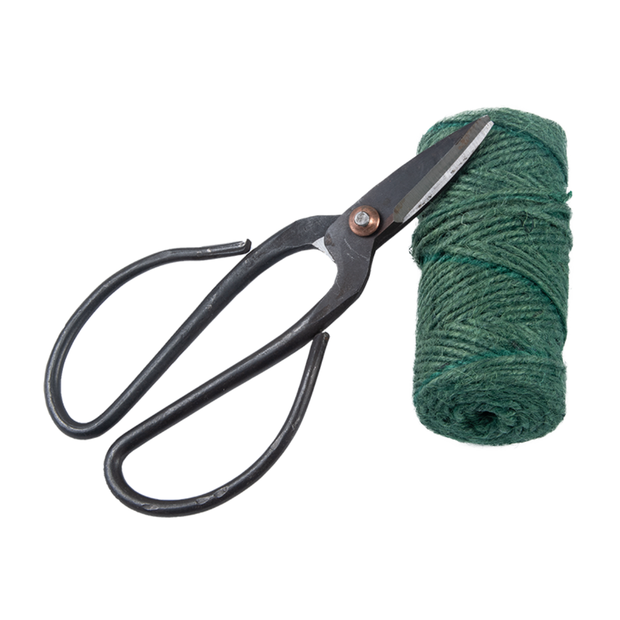 Set ciseaux et corde de jute - Système d'attache pour plantes - 57m