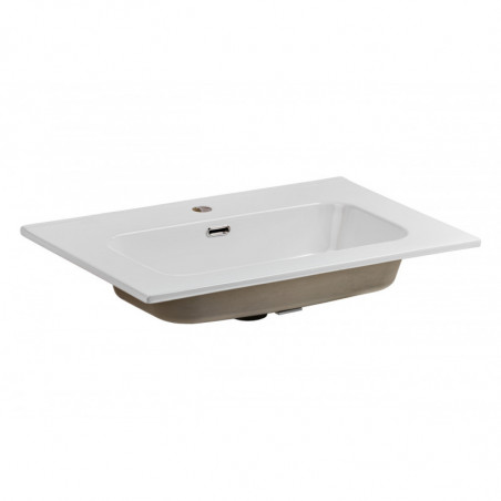 Vasque en céramique Go - 81 x 46 x 17 cm - Blanc