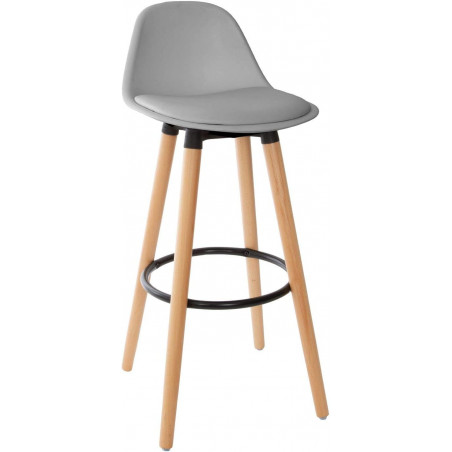 Chaise de bar - Maxon - H 91,5 cm - Gris