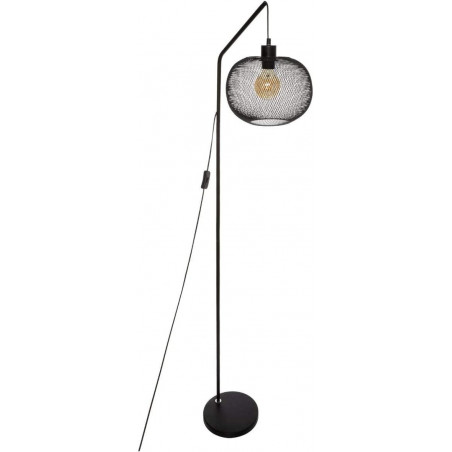 Lampadaire en arc - Emie - H 157 cm - Noir