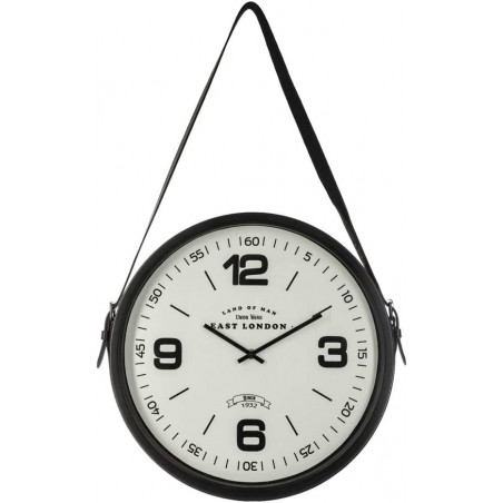 Horloge en métal - Belt Spirit - D 38 cm - Noir