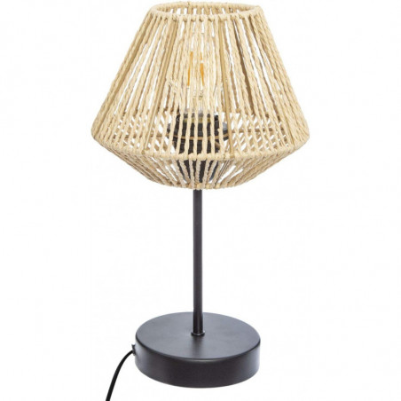 Lampe corde Jily - H 34 cm - Beige