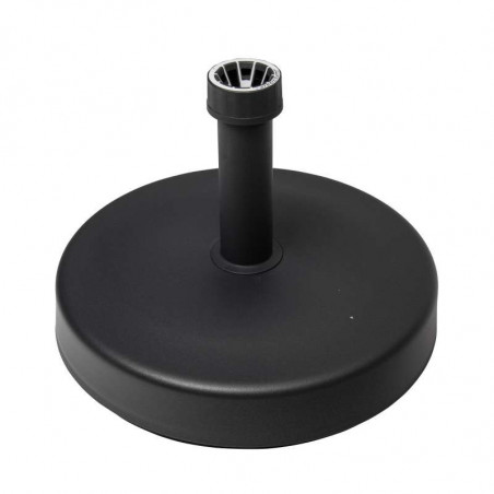 Pied de parasol 25kg universel à remplir - Mat 2 à 5,4 cm - Gris anthracite - D 46 x H 11 cm