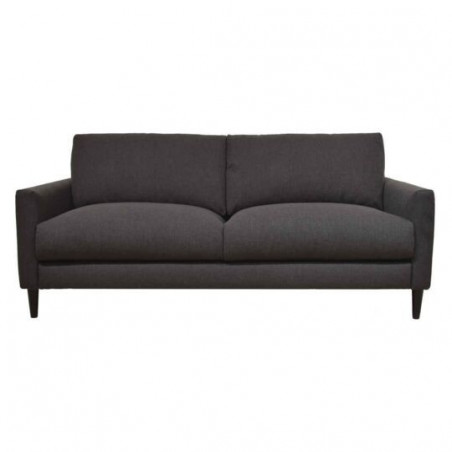 Canapé 3 places en tissu - Gris foncé - L 1M87 - Marque Atmosphera