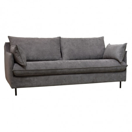 Canapé convertible 3 places - Gris - L 1M92 - Marque Atmosphera