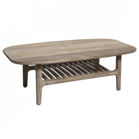 Table basse en bois Banila - Beige - L 120 x P 69,5 x H 40,5 cm
