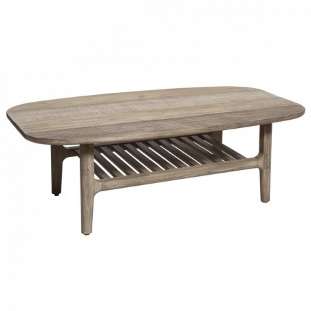 Table basse en bois Banila - Beige - L 120 x P 69,5 x H 40,5 cm