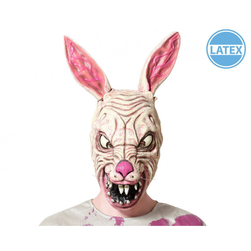 Masque d'Halloween en latex - Lapin maléfique