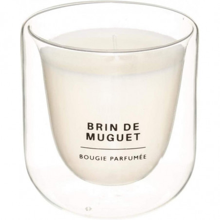 Bougie parfumée en verre 130 gr - Parfum brin de muguet - Collection générique