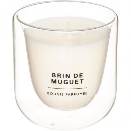 Bougie parfumée en verre 130 gr - Parfum brin de muguet - Collection générique