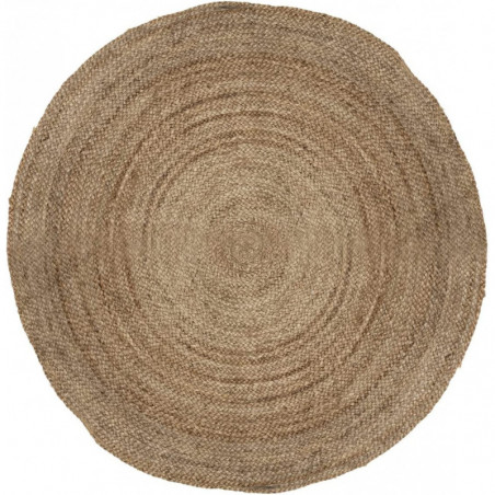 Tapis rond en jute naturel - Beige - D 120 cm