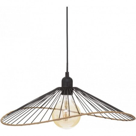 Suspension luminaire en métal Alara - Noir - D 45 cm