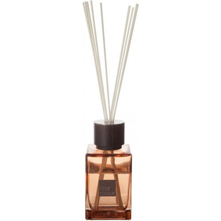 Diffuseur de parfum en verre 500ml Noha - Parfum fève de tonka - H 17.6 cm - Collection tropiques australes