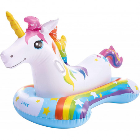 Bouée licorne - Multicolore - L 86 x P 50 x H 163 cm.