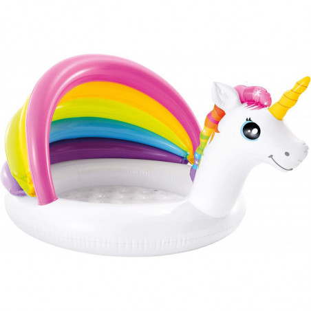 Piscine gonflable Licorne - Multicolore - L 127 x P 69 x H 102 cm.