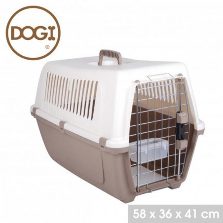 Cage de transport - Taupe - H 41 cm.