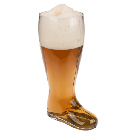 Botte à bière XXL - Transparent - L 23.4 cm x l 17.2 cm x H 37.2 cm
