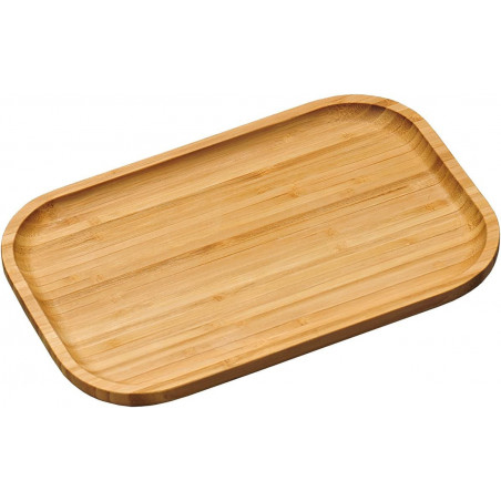 Plateau de service en bambou - Beige - L 30.5 x l 20 x H 2 cm