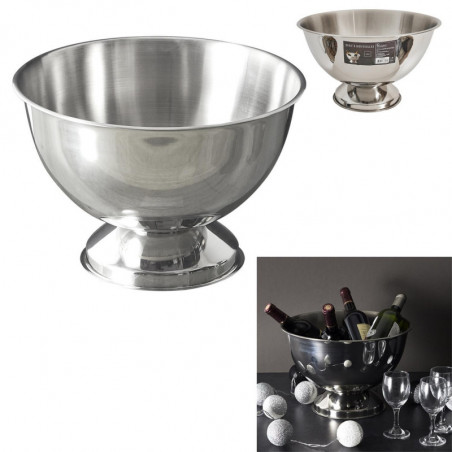 Seau à bouteille - Argenté - D 36 cm