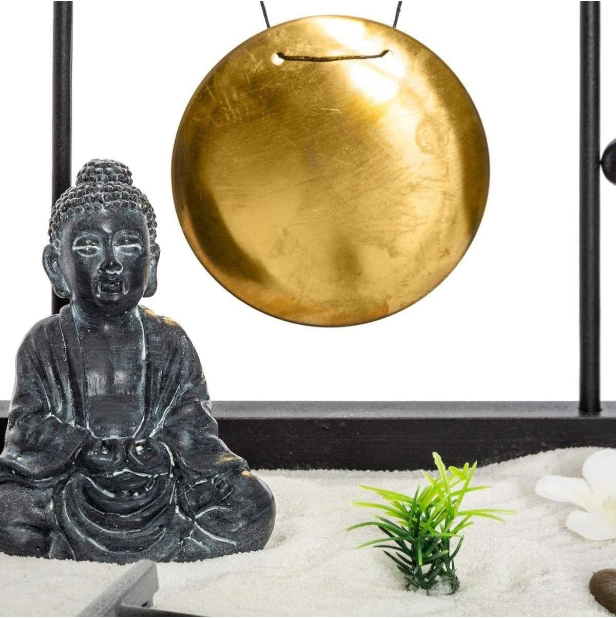 Jardin zen japonais - Objet de décoration avec accessoires et supports  bougies