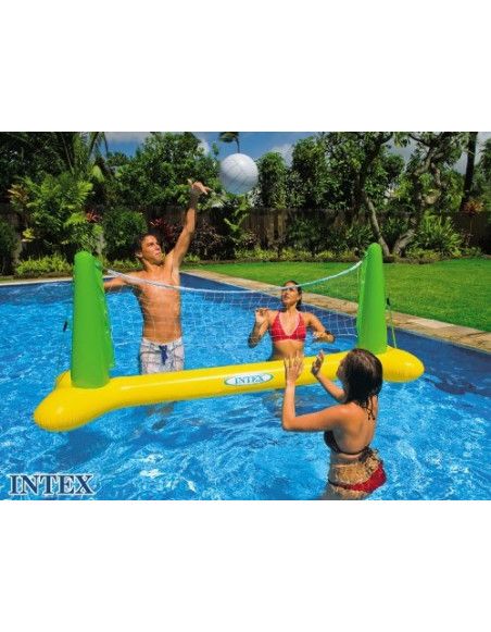 Jeu de volley flottant - Intex - Jeu d'extérieur pour piscine