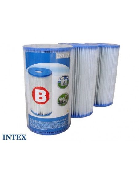 Lot de 3 Cartouches de filtration pour piscines - type B - Intex