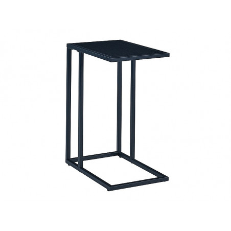 Table d'appoint en bois et métal - Noir - L 45 x P 30 x H 60 cm