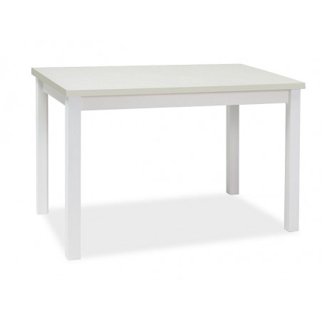Table à manger 6 couverts - Blanc mat - L100 x P 60 x H 75 cm