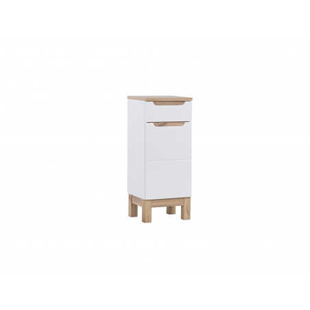 Armoire de salle de bain Cintra White - 35 x 33 x 86 cm - Meuble bas