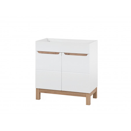 Meuble sous vasque - 80 x 45 x 85 cm - Cintra White