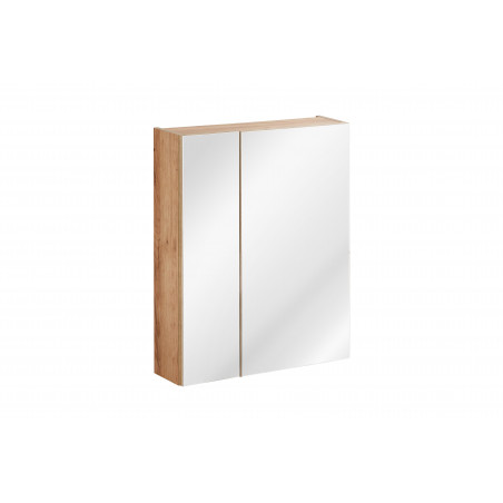 Cabinet miroir de salle de bain -  75 x 60 x 16 cm - Elise oak