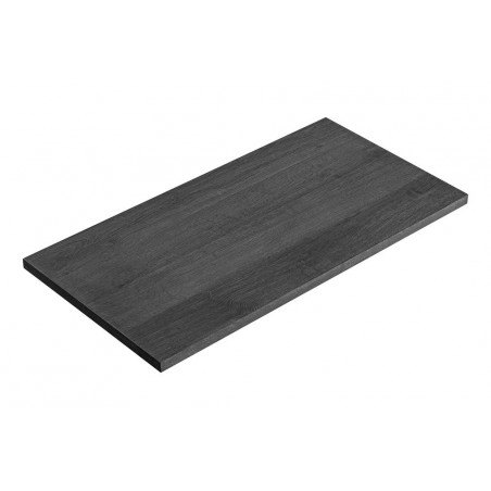 Plateau meuble sous vasque en bois - Gris - L 90 cm x P 49 cm - Camille OAK