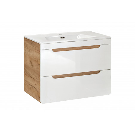 Ensemble meuble vasque encastrée 60 cm - Archipel White