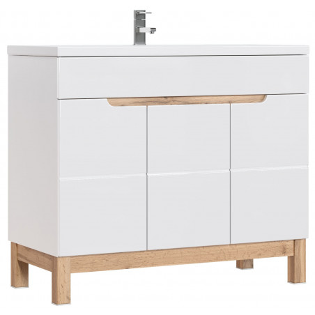 Ensemble meuble vasque 100 cm - Cintra White