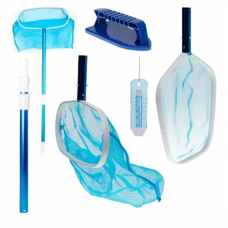 Kit de nettoyage pour piscine avec épuisettes de surfaces et petites brosses - Intex