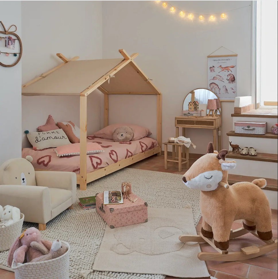 atmosphera Cabane enfant pin beige