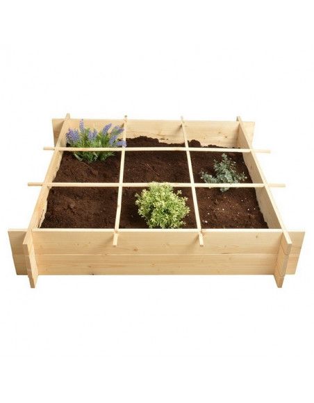 Carré à potager en bois - Cube de plantation