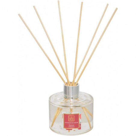 Diffuseur de parfum avec 6 bâtonnets - 200 ml - Parfum pomme d'amour