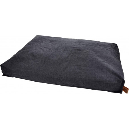 Coussin rectangle en tissu pour animaux - Gris anthracite - L 84 x l 68 x H 10 cm - Gamme Cosy Golden