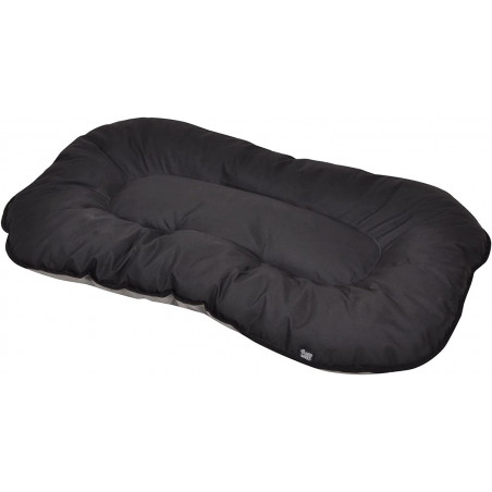 Coussin flocon réversible pour animaux - Noir / Gris - L 117 x l 72 cm