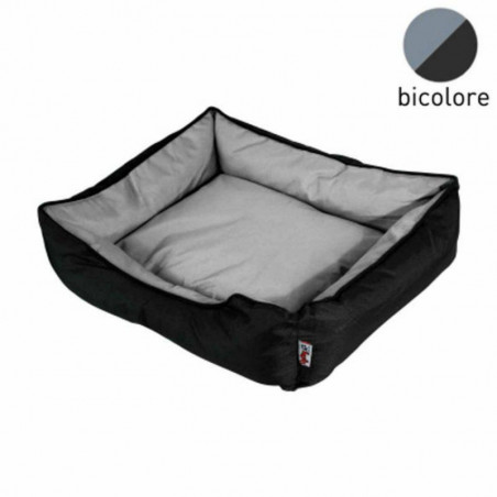 Panier rectangle pour animaux - Noir / Gris - L 73 x l 60 cm