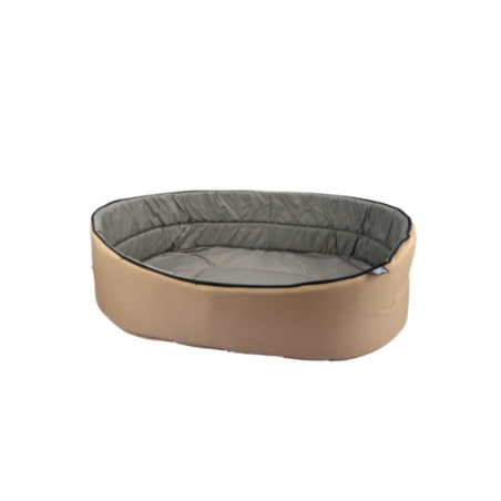 Panier ovale pour animaux - Taupe / Gris - L 40 x l 22 cm