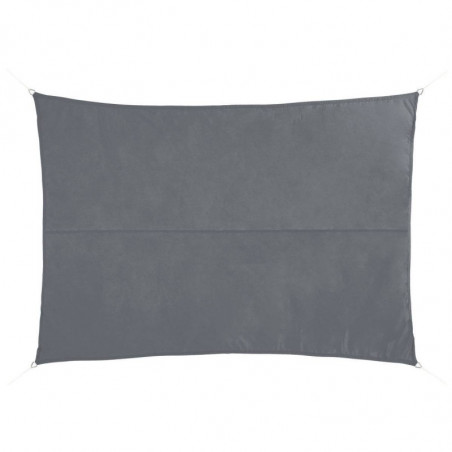 Toile solaire en tissu - Gris - 3 x 2 m - Gamme Shae